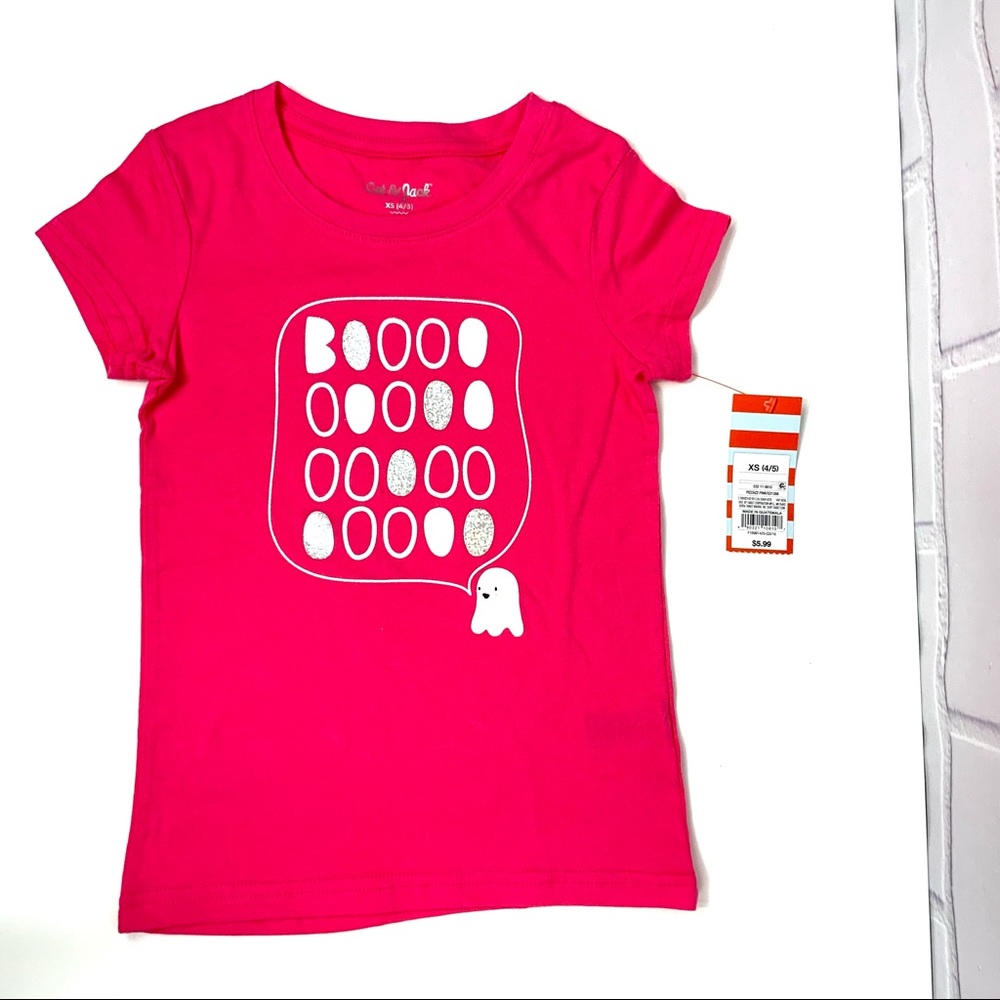 Cat & Jack Girl Halloween Girl T-shirt Pink XS